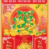 Bìa Lịch Bloc Dán Nổi 3D Chữ Tàu