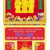 Bìa lịch gập khung vàng Phúc Lộc Thọ