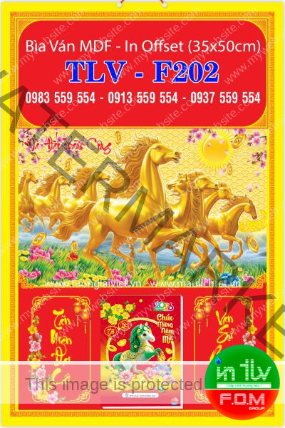 Bìa offset 35x50 Lộc Xuân