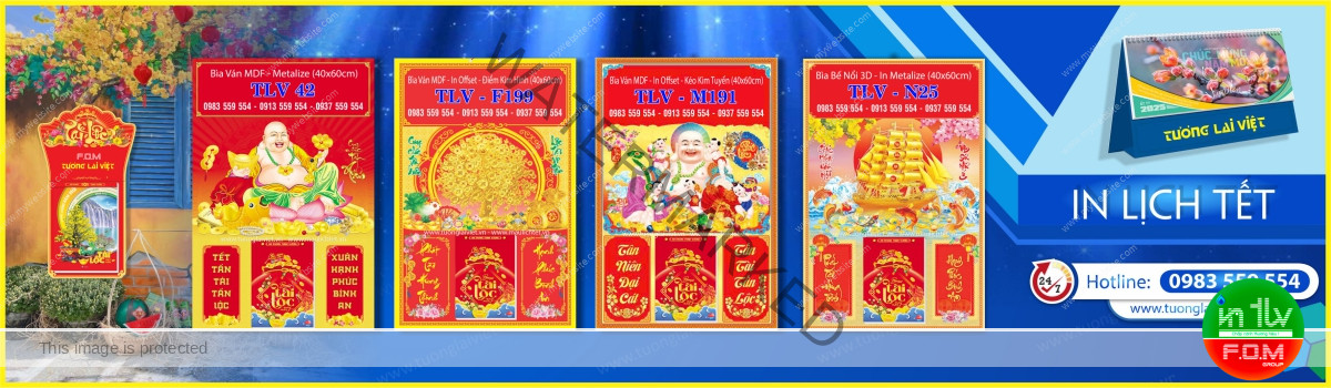 In Bìa Lịch Gắn Bloc