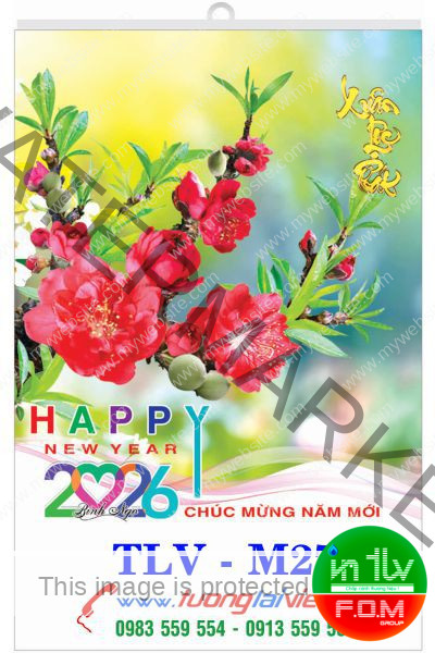 In lịch 5 tờ Lộc xuân