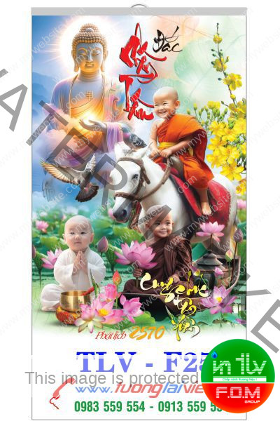 In lịch 7 tờ Chú tiểu