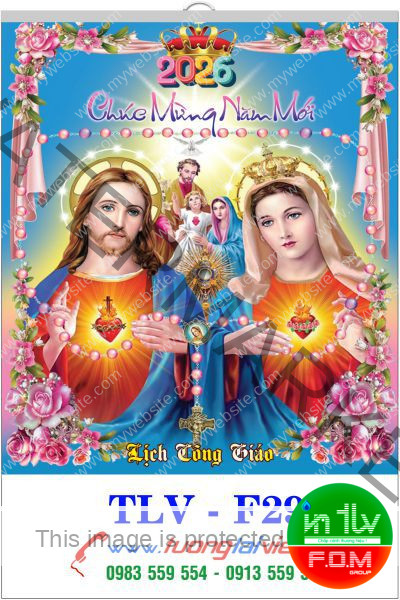 In lịch 7 tờ Lịch công giáo