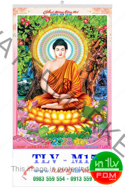 In lịch 7 tờ Lịch Phật giáo