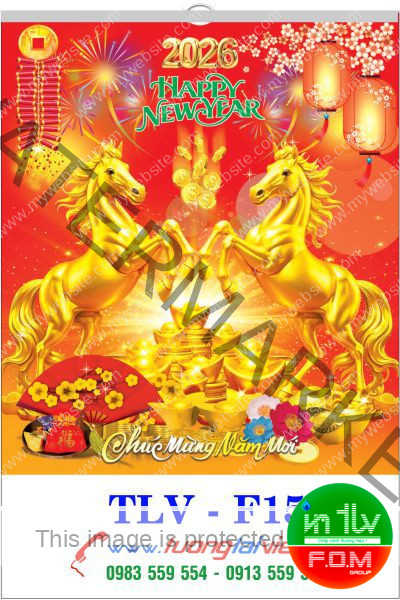 In Lịch 7 tờ Mã Đáo Thành Công