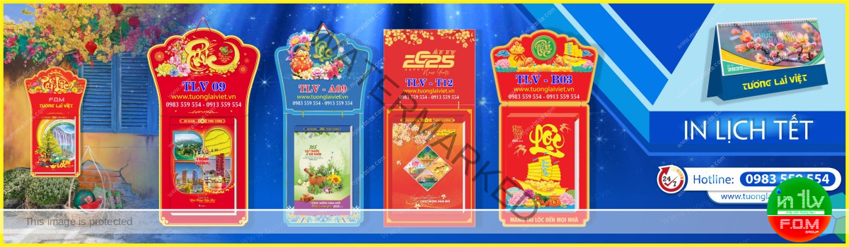 In Lịch Bloc Treo Tường