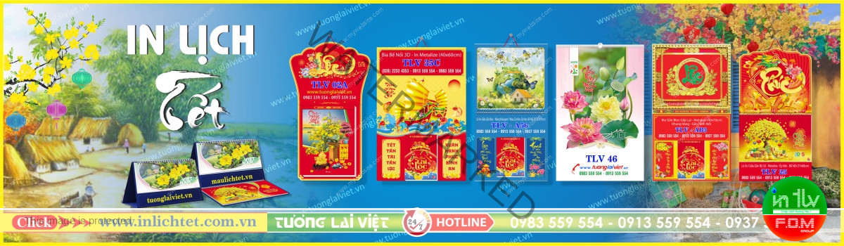 In Lịch Tết Mẫu TLV