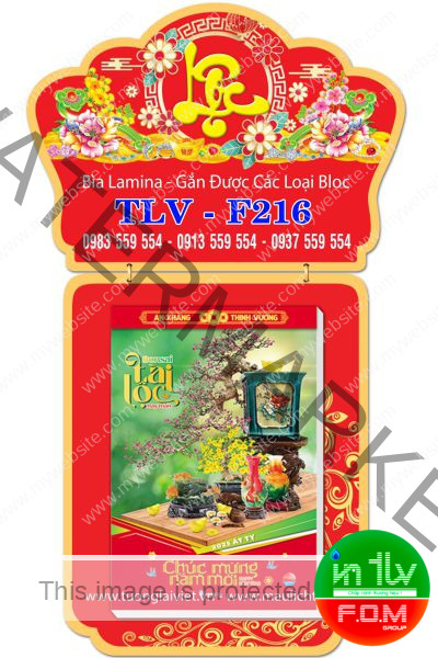 Lịch Bloc Bìa Laminate Lộc Vàng