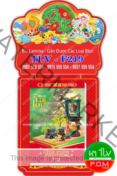 Lịch Bloc Bìa Laminate Xuân Tài Lộc