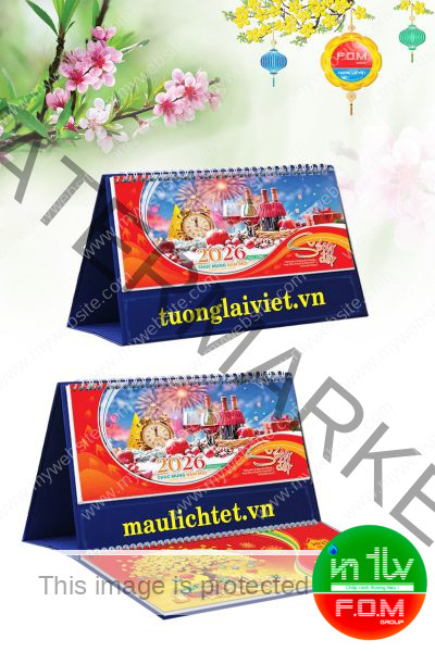 Lịch Để Bàn 13 Tờ Sống Đẹp