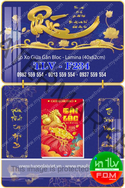 Lịch gập laminate Khai Xuân Đại Cát