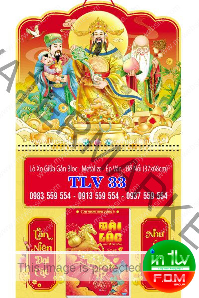 Lịch lò xo giữa bloc Phúc lộc thọ