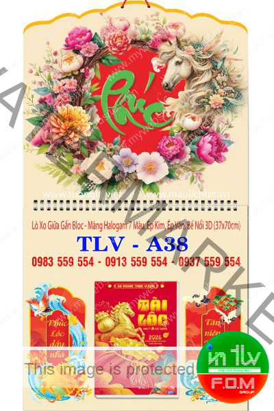 Lịch lò xo giữa bloc Phúc xanh