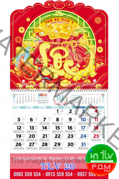 Lịch lò xo giữa bộ số Chữ lộc