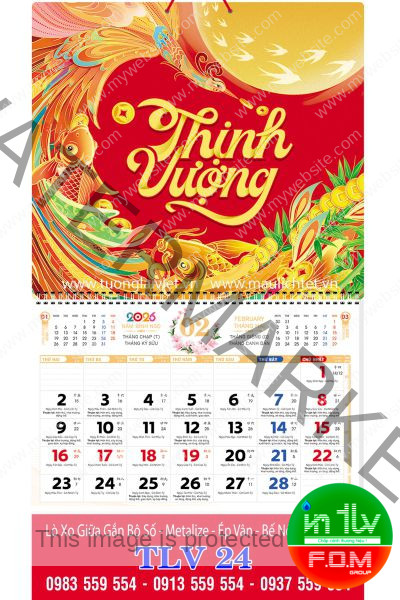 Lịch lò xo giữa bộ số Xuân thịnh vượng