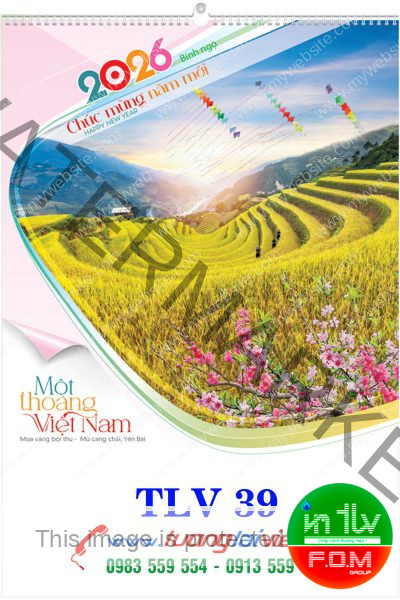 Lịch Treo Trường 7 Tờ Du Lịch Việt Nam