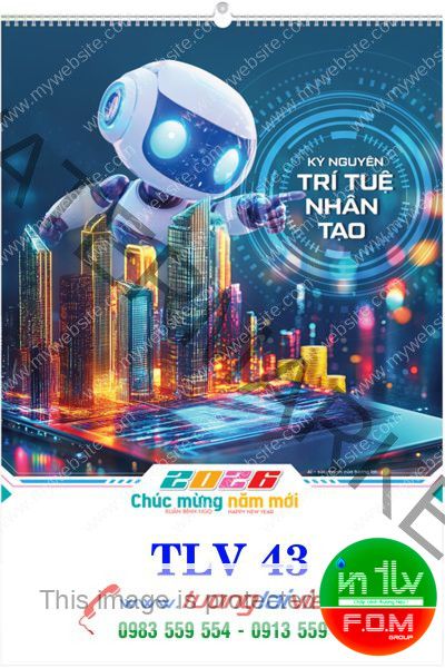 Lịch Treo Trường 7 Tờ Trí Tuệ Nhân Tạo
