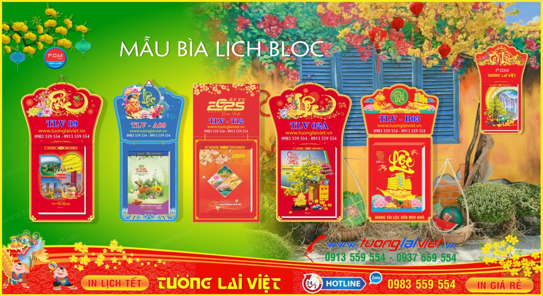 Mẫu Lịch Bloc Khổ Đại